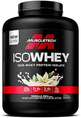 Muscletech - Iso Whey - 5lbs (2.27kg)-vanilla
